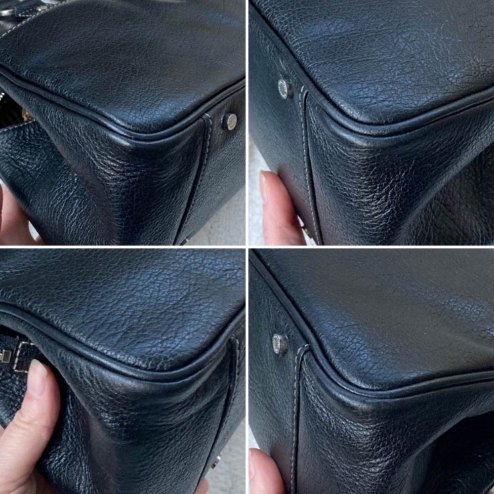 Kate Spade Vintage Large Baguette Bag Black Leather - Picture 11 of 16